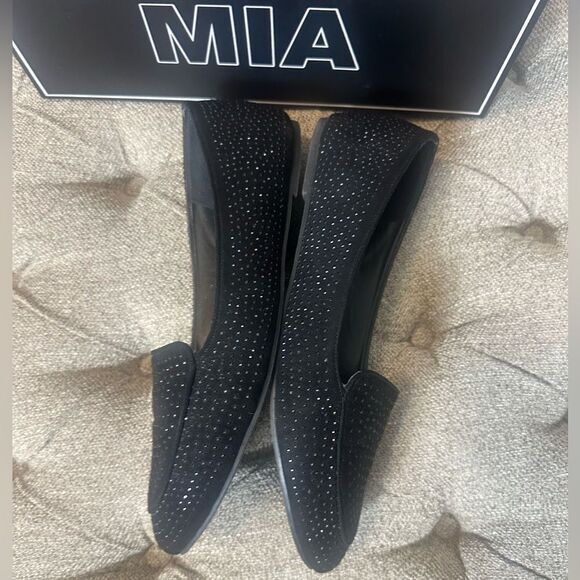 Faux Suede Rhinestone Loafers‎ - Picture 5 of 12